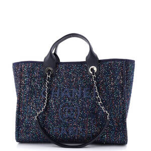 Chanel Small Deauville Tote Sequins
